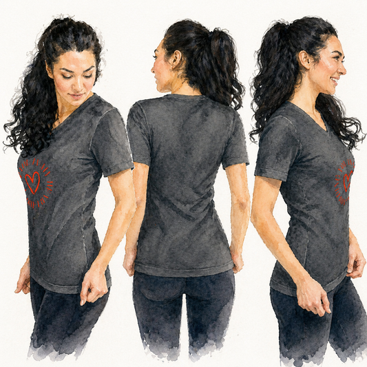 Holding You In My Heart – Unisex V-Neck Tee